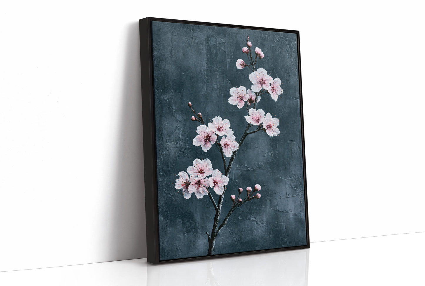 Realist Blossoms on Slate Grey