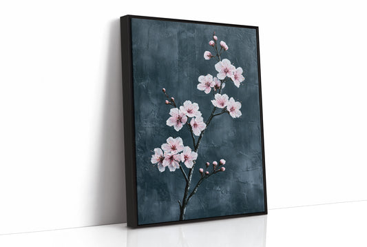 Realist Blossoms on Slate Grey