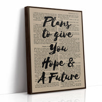 Hope and a Future Scripture Overlay Print