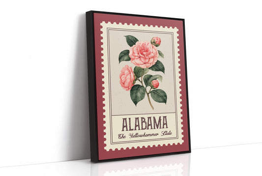 Alabama Camellia Postage Stamp