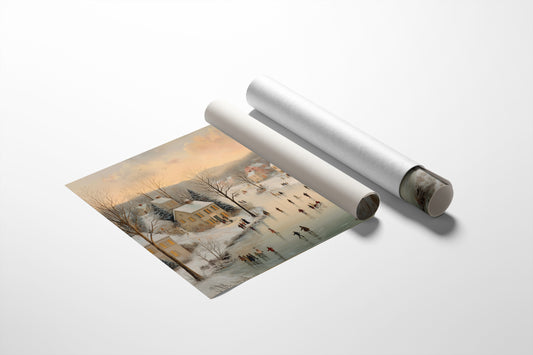 Winter Skaters Paint Their Village Story