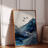 Flight Over Cerulean Peaks