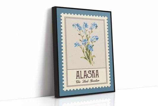Alaska Forget-Me-Not Watercolor Stamp