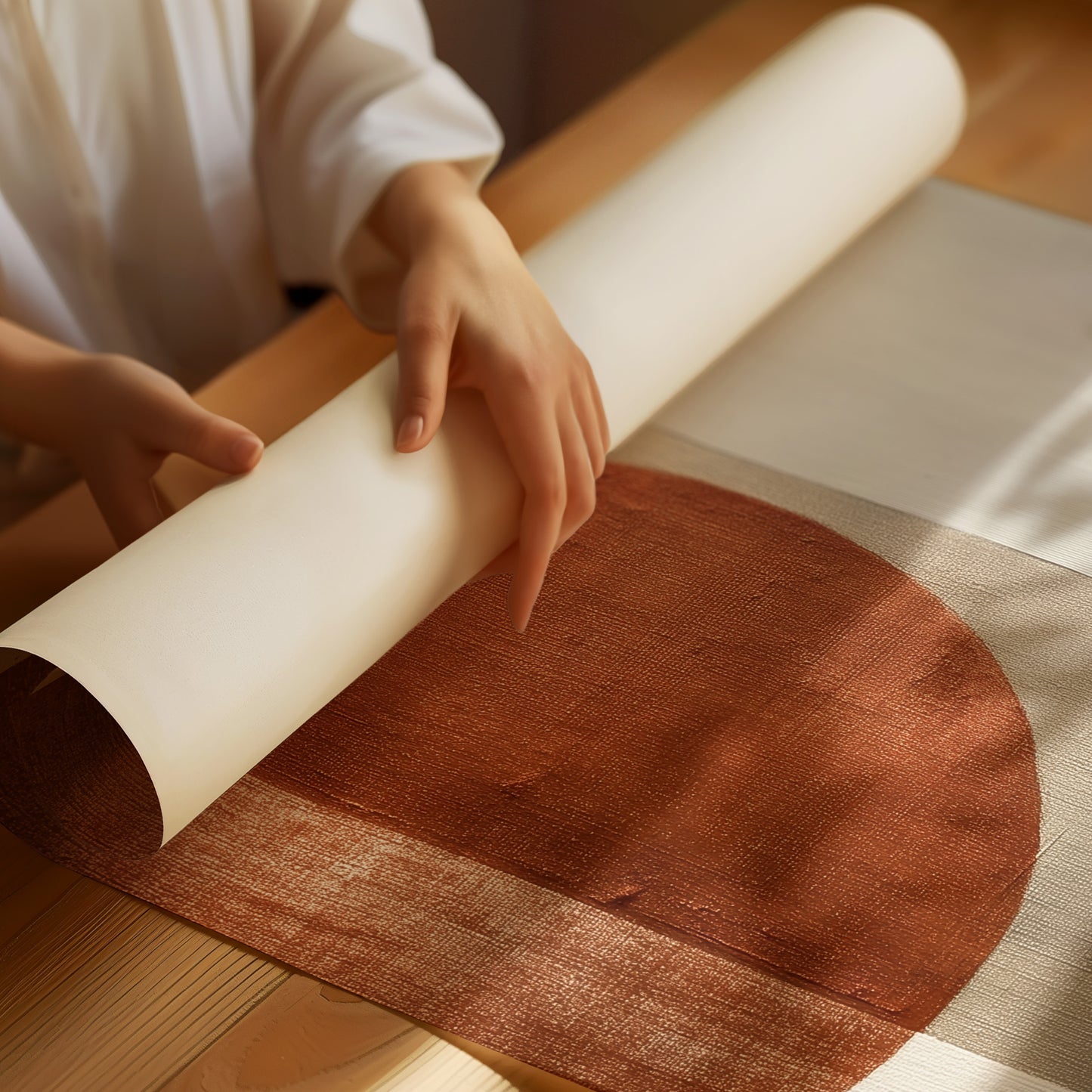 Terracotta Circles Dance At Dusk