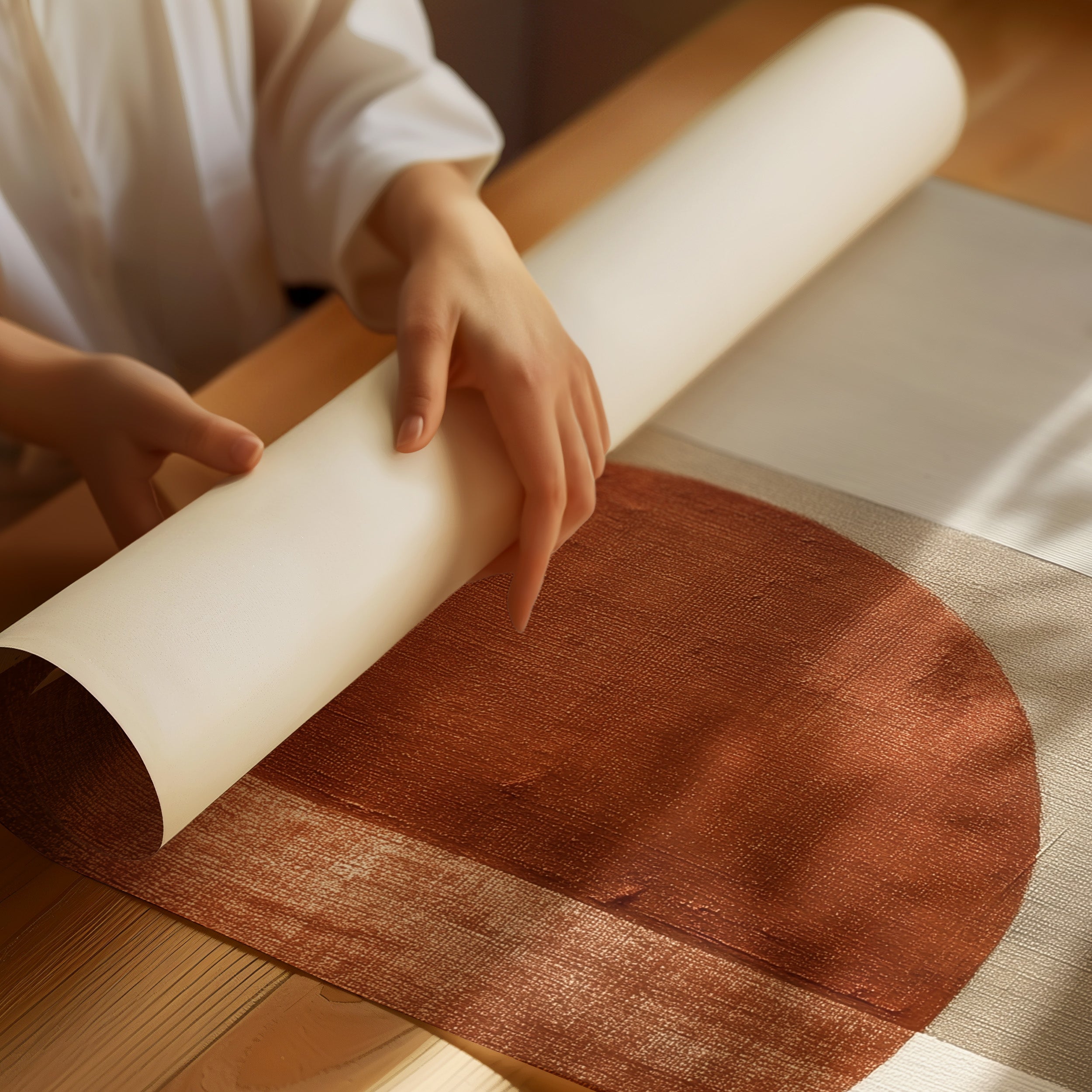 Terracotta Circles Dance At Dusk