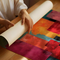 Golden Sun Through City Blocks