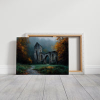 Ruins in Autumn Fog
