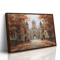 Amber Leaves Frame Ancient Halls