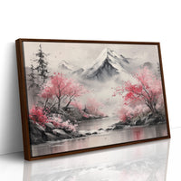 Cherry Blossoms Guard Mountain Temples