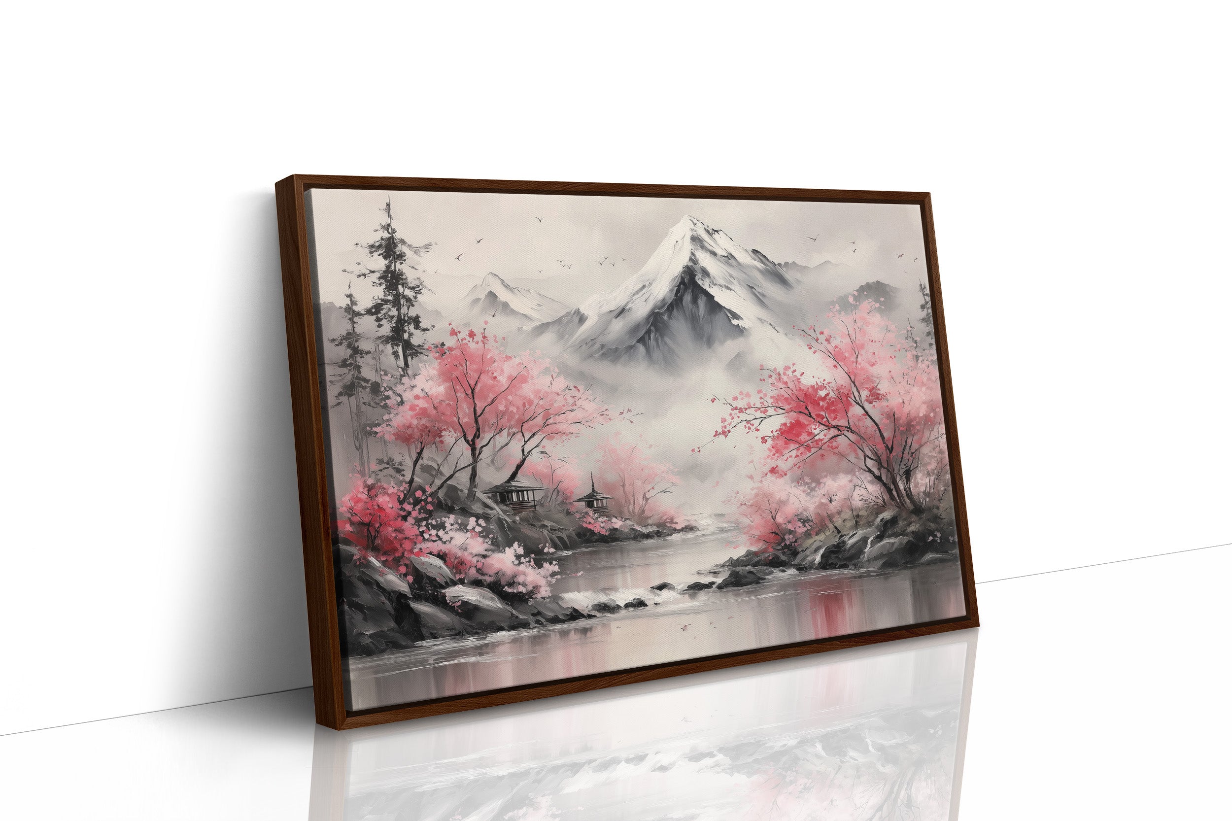 Cherry Blossoms Guard Mountain Temples