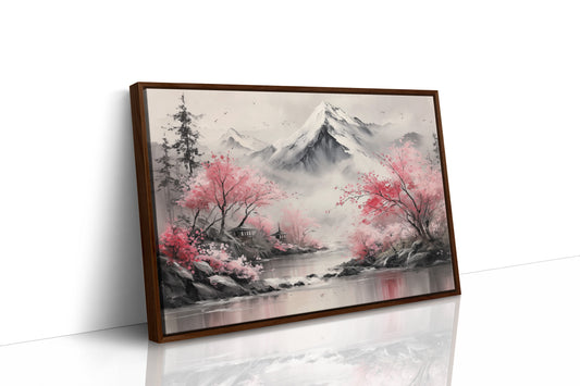 Cherry Blossoms Guard Mountain Temples