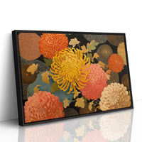 Chrysanthemums Dance In Golden Hour