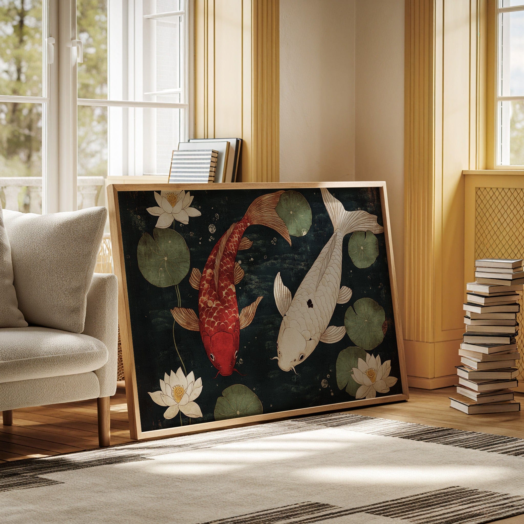 Koi Dance Among Lotus Dreams