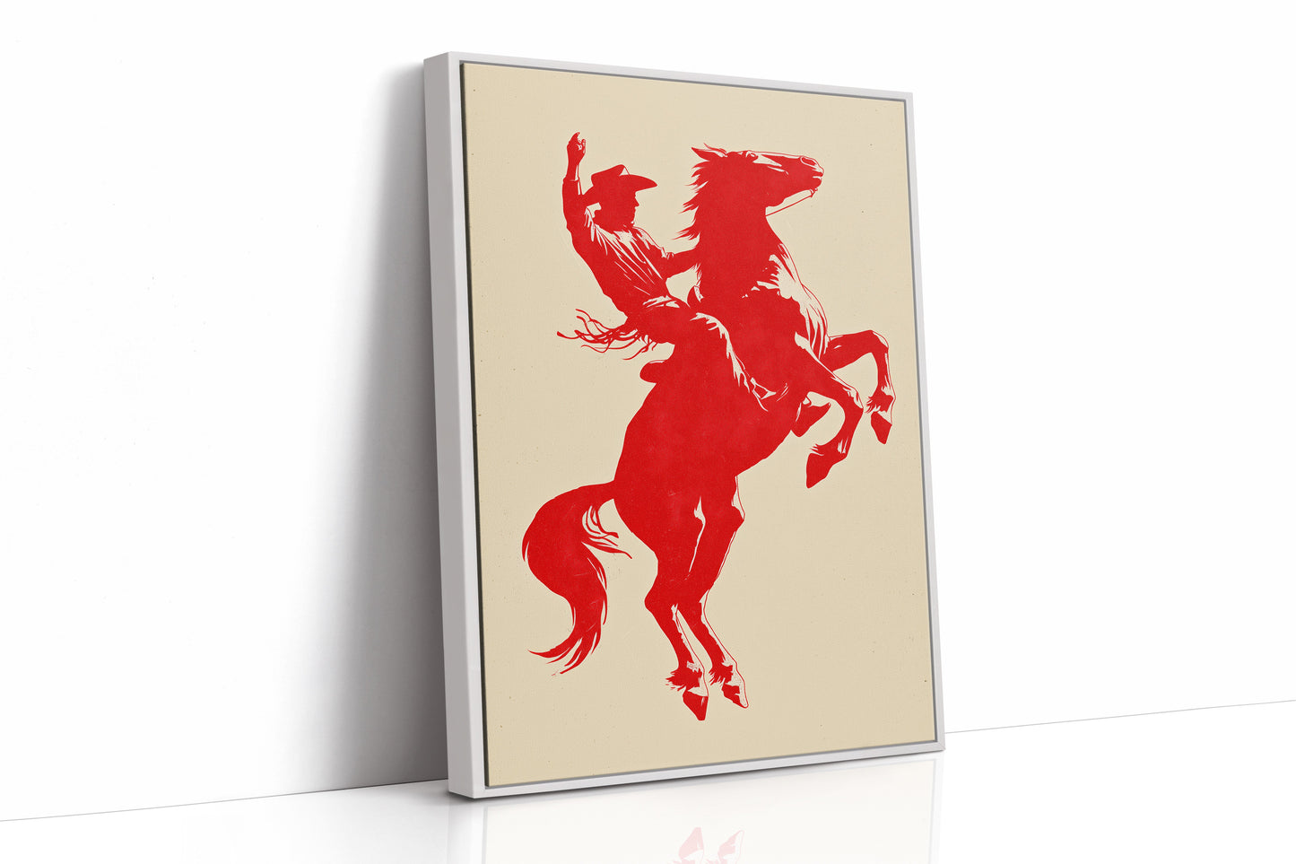 Wild Spirit In Crimson Silhouette