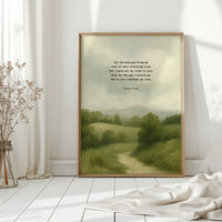 Morning Trust Psalm 143:8 Landscape Print