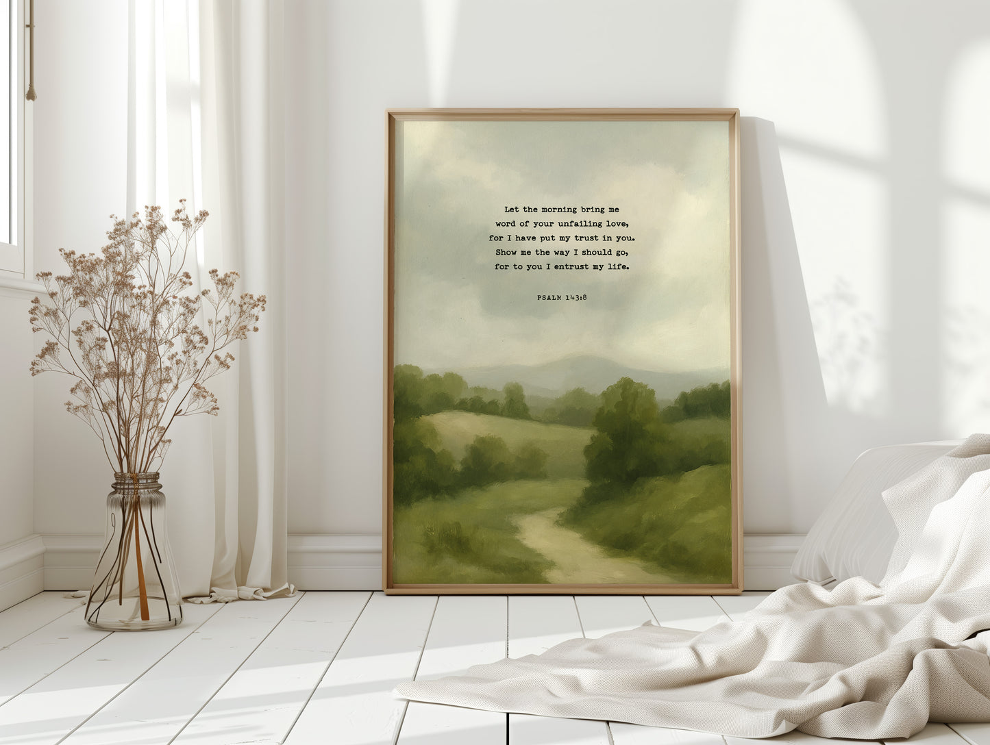 Morning Trust Psalm 143:8 Landscape Print