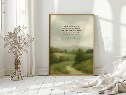 Morning Trust Psalm 143:8 Landscape Print