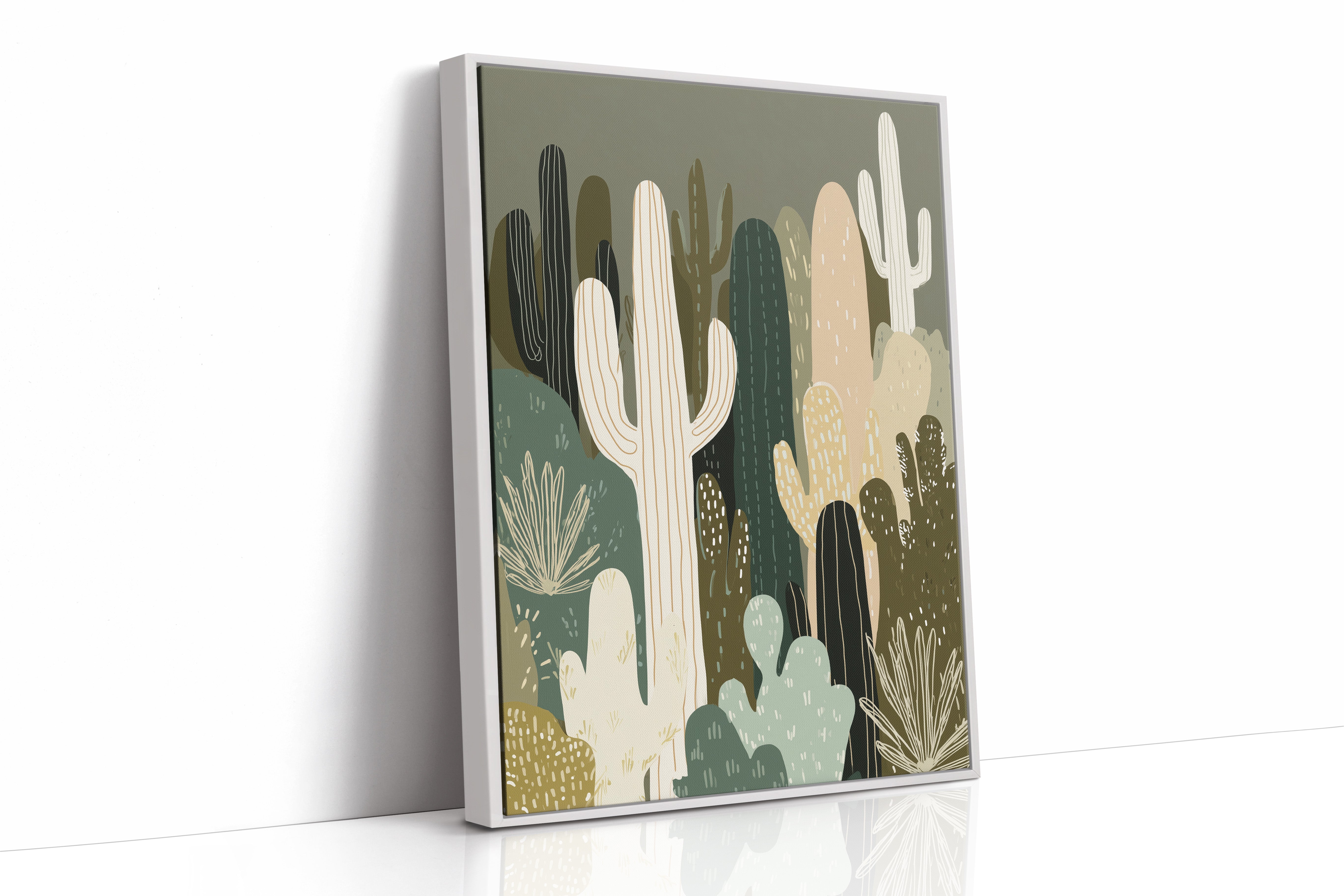 Desert Forms in Soft Sage