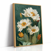 White Peonies and a Few Good Tulips