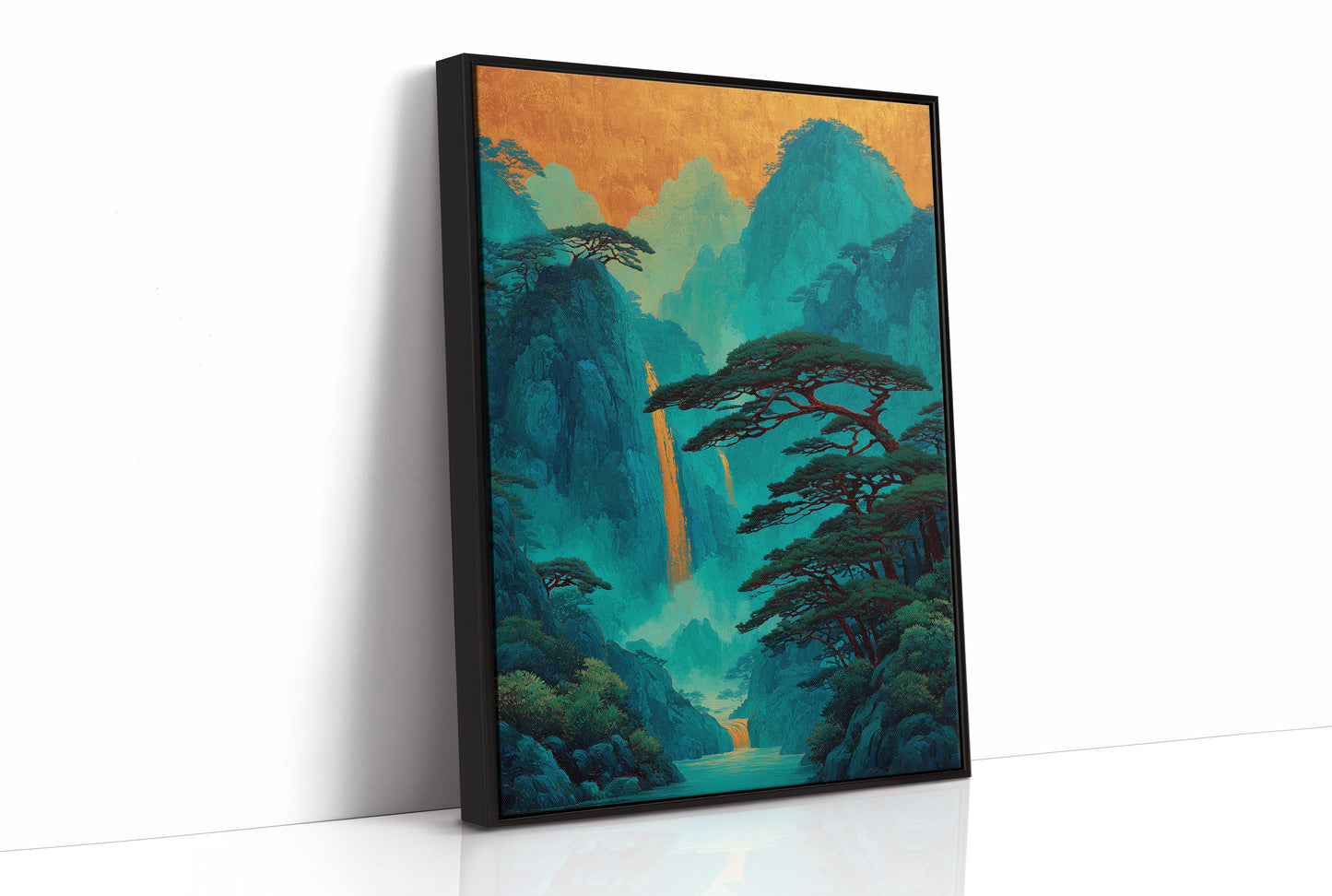 Gold Falls Through Ancient Pines