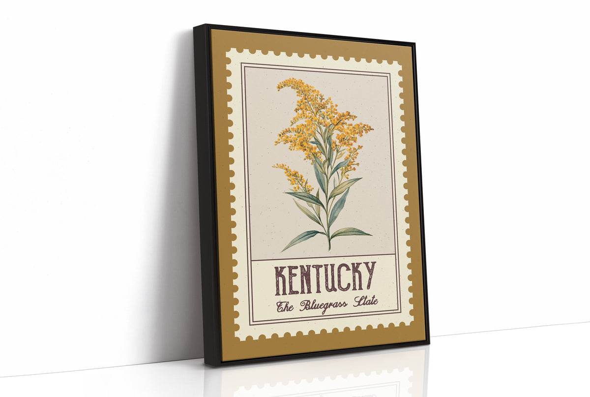 Kentucky Goldenrod Watercolor Stamp