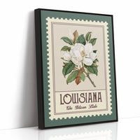Louisiana Magnolia Watercolor Stamp