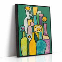 Bottles Dance In Emerald Light