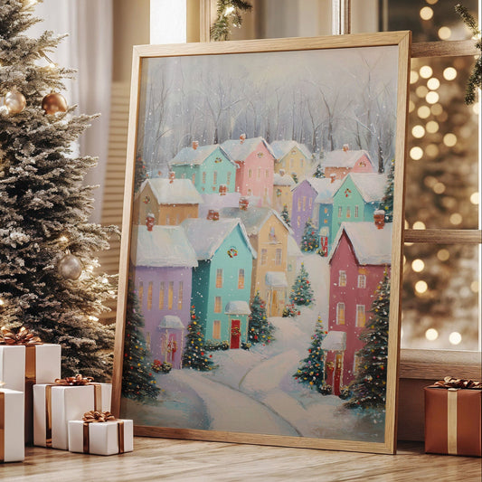 Pastel Houses Share Winter Stories
