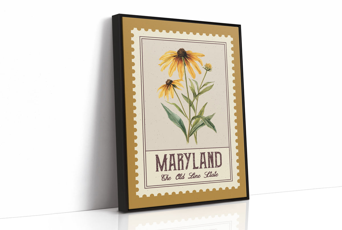 Maryland Black-Eyed Susan Watercolor Stamp