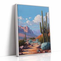 Saguaro Sentinels Under Azure Skies