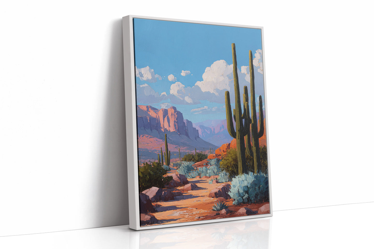 Saguaro Sentinels Under Azure Skies