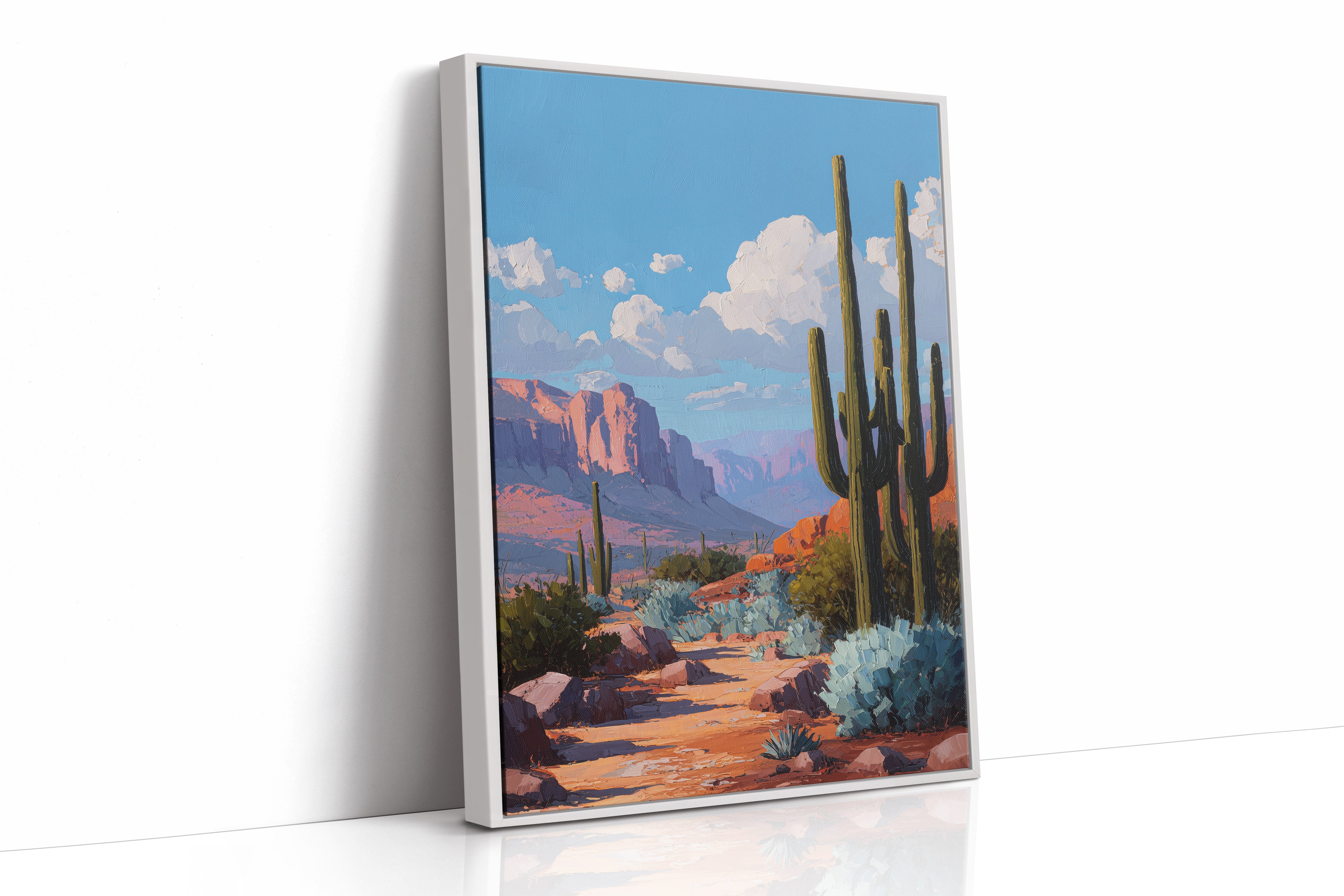 Saguaro Sentinels Under Azure Skies