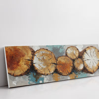 Rustic Wood Log Cross Section Wall Art