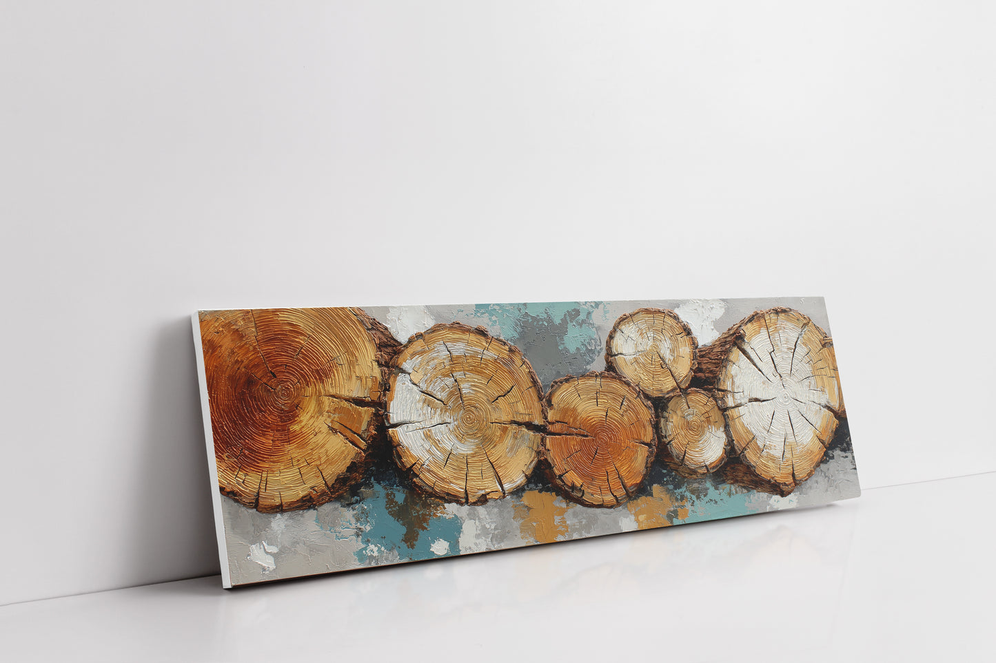 Rustic Wood Log Cross Section Wall Art