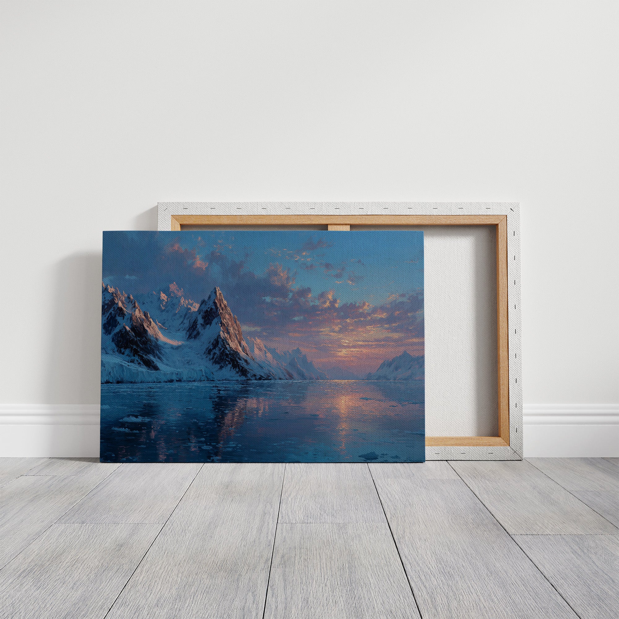 Glacial Sunset Reflections