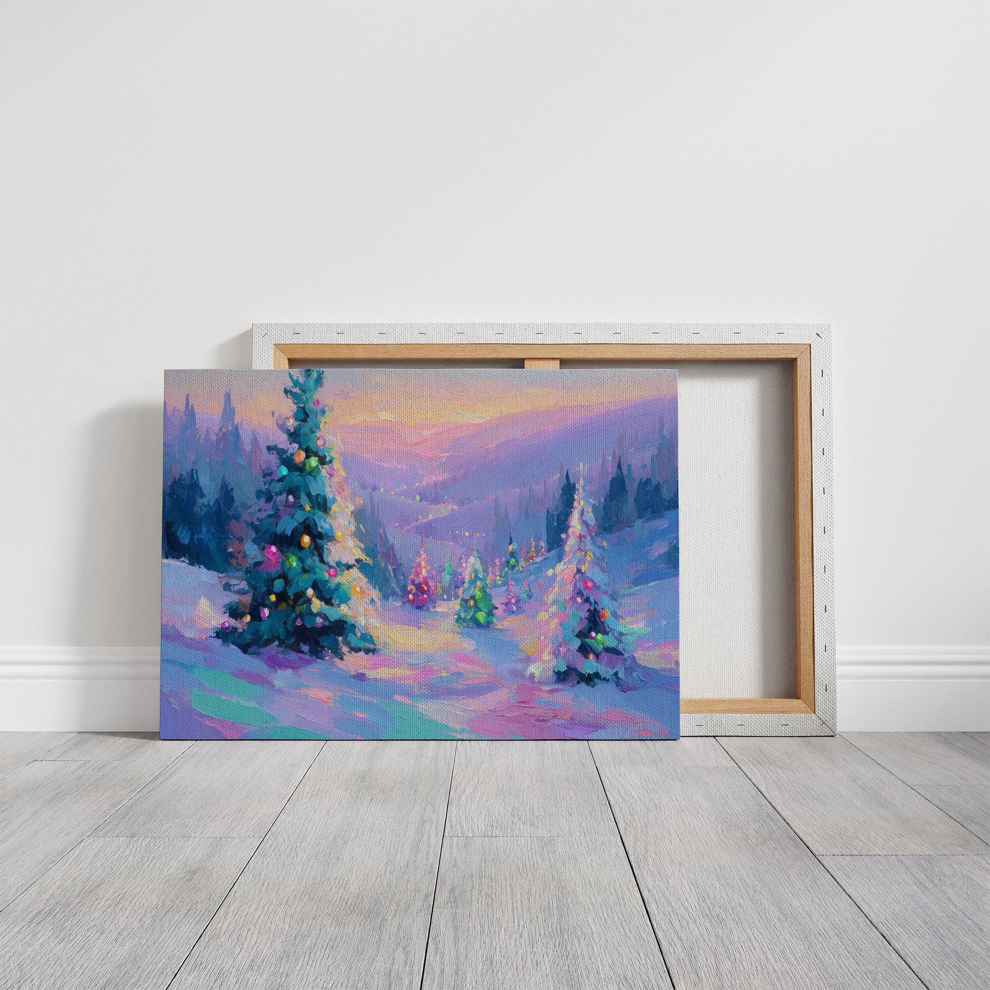 Winter Magic Paints The Mountain Pink