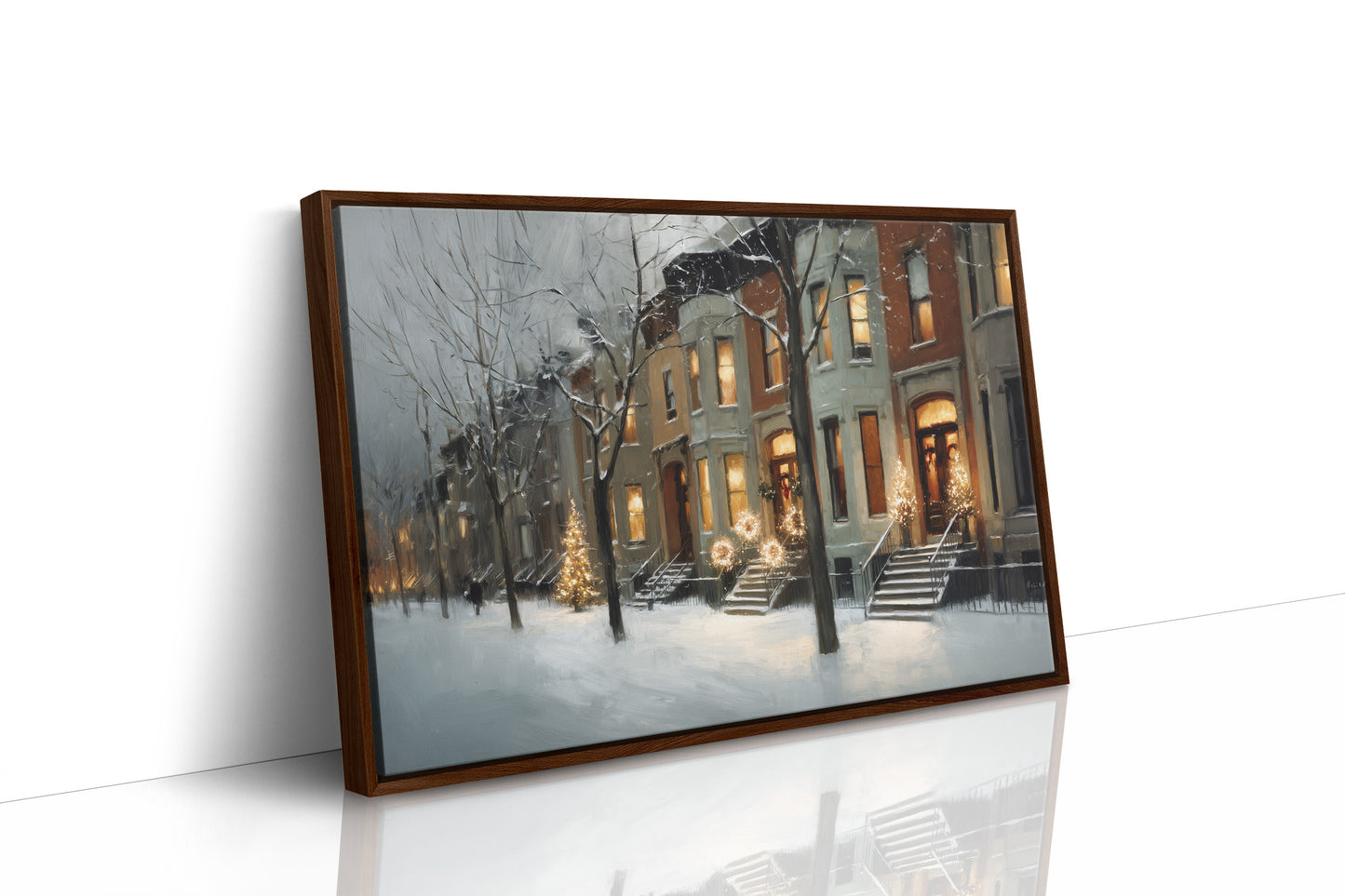 Warm Lights on a Winter Street