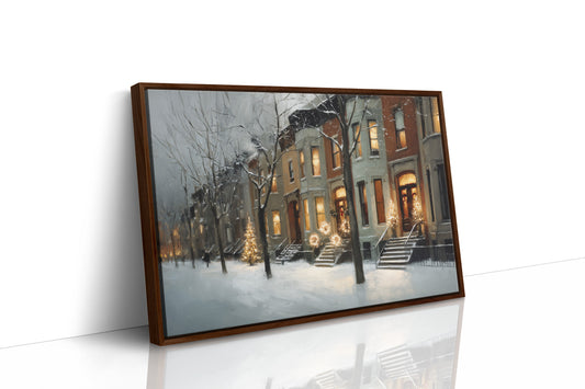 Warm Lights on a Winter Street