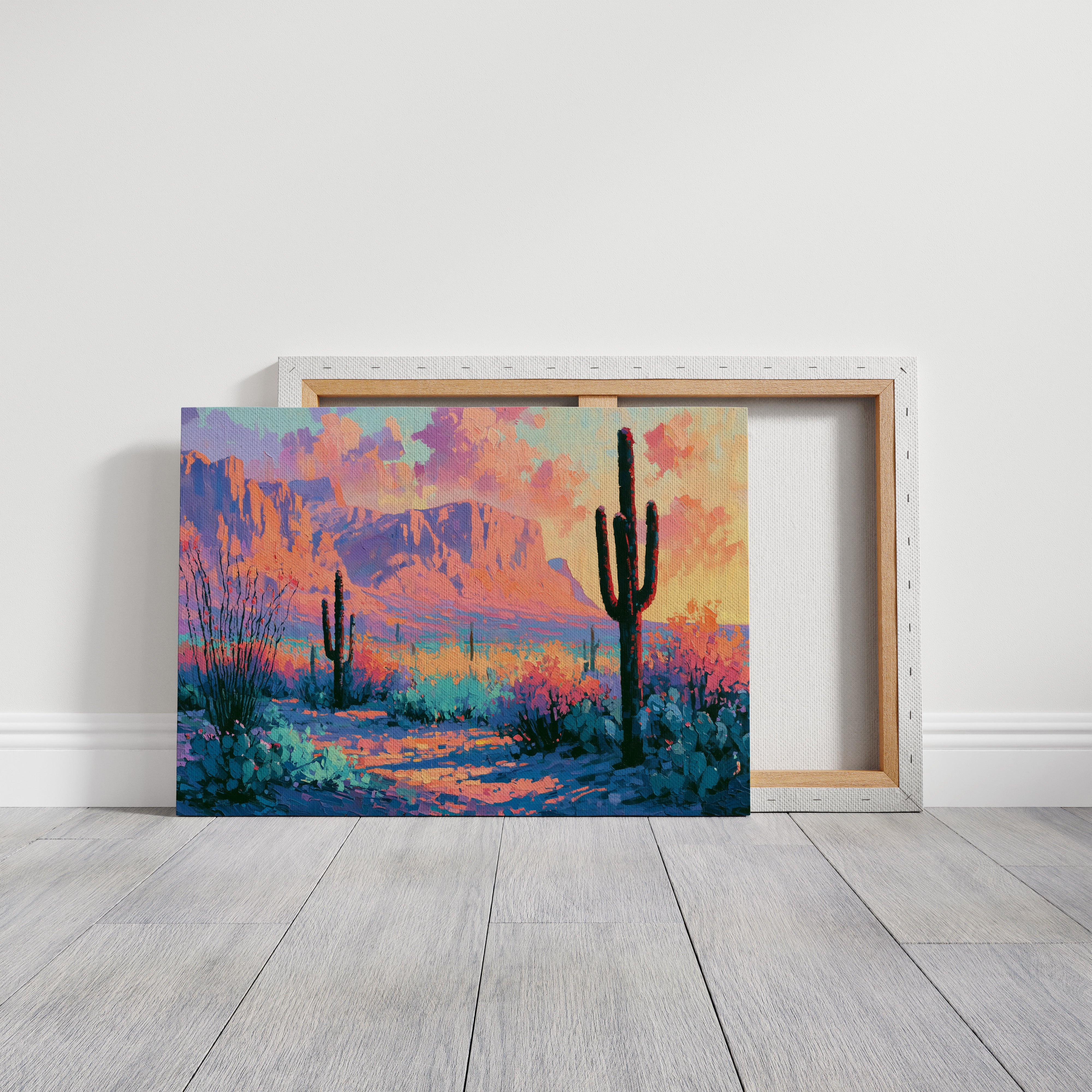Saguaro Silhouettes at Twilight