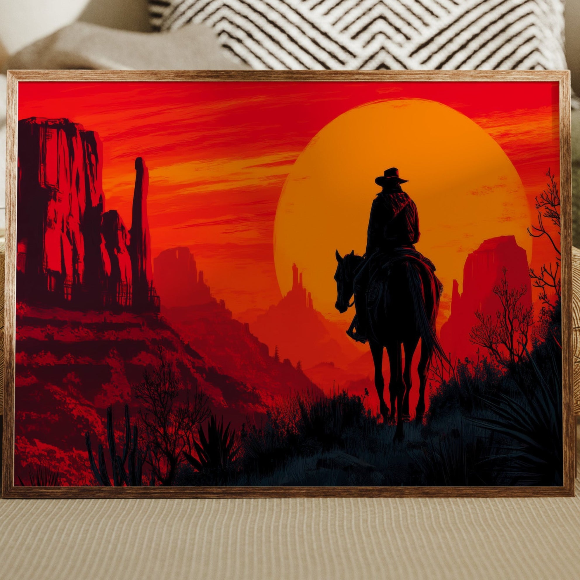Sunset Rides Through Canyon Fire
