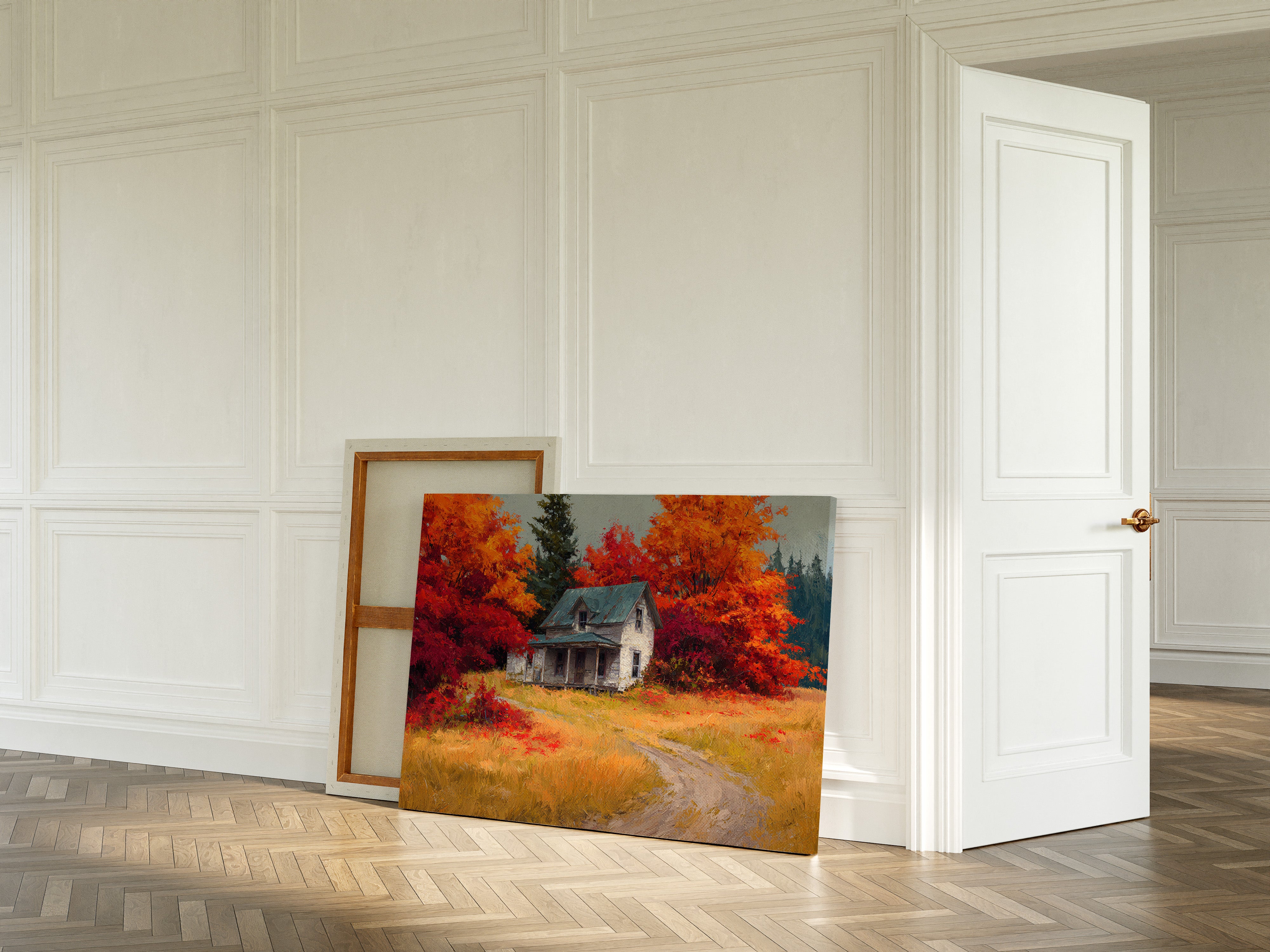 Harvest Home Beneath Fiery Canopy