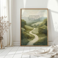 Guided Morning Path Psalm 143:8 Art Print