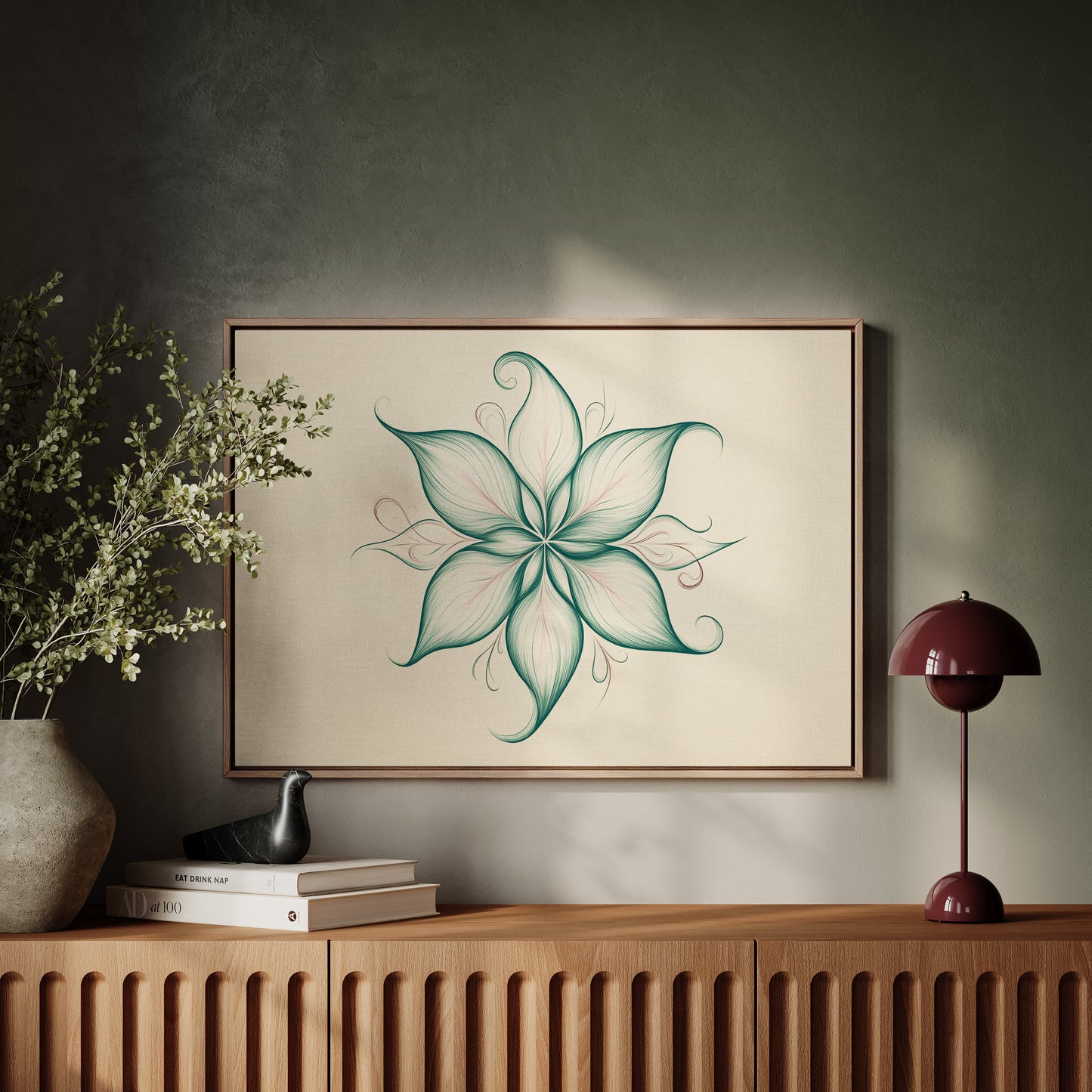 Lotus Lines Draw Morning Light