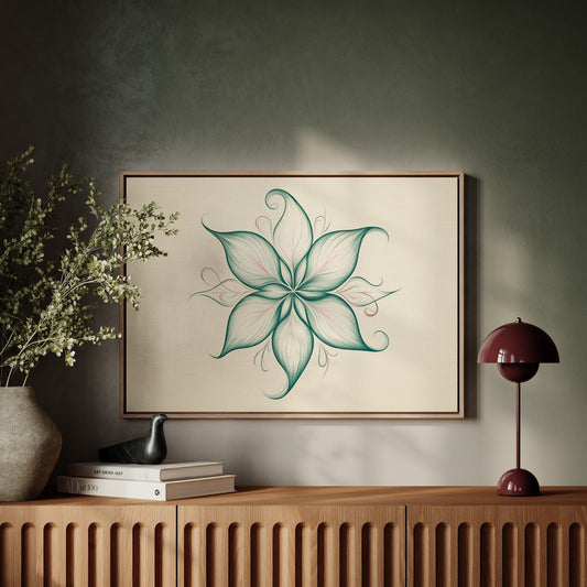 Lotus Lines Draw Morning Light