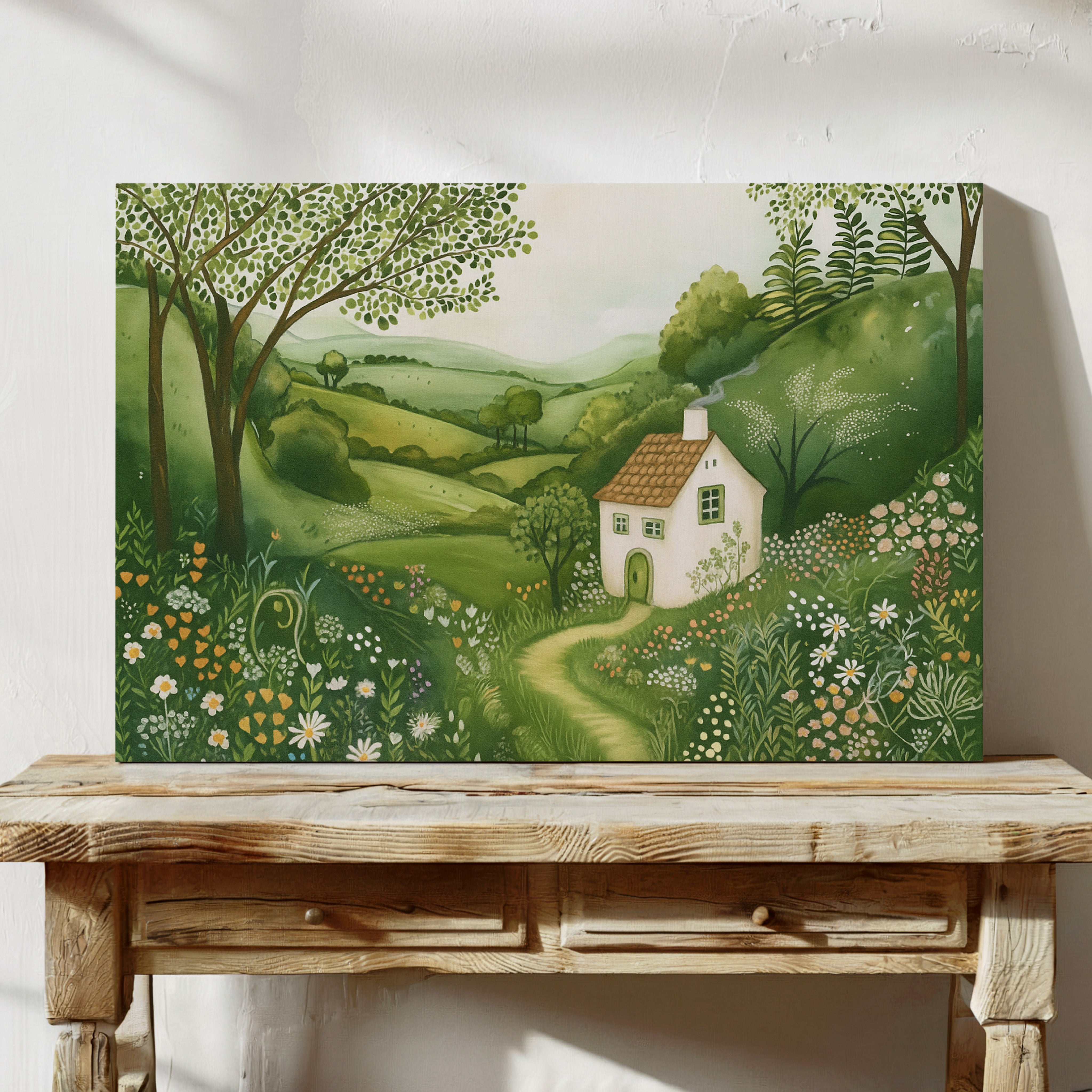 Cottage Path Through the Wildflowers