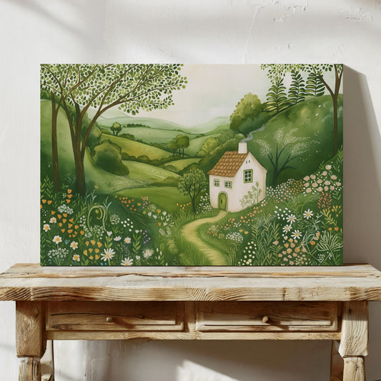 Cottage Path Through the Wildflowers