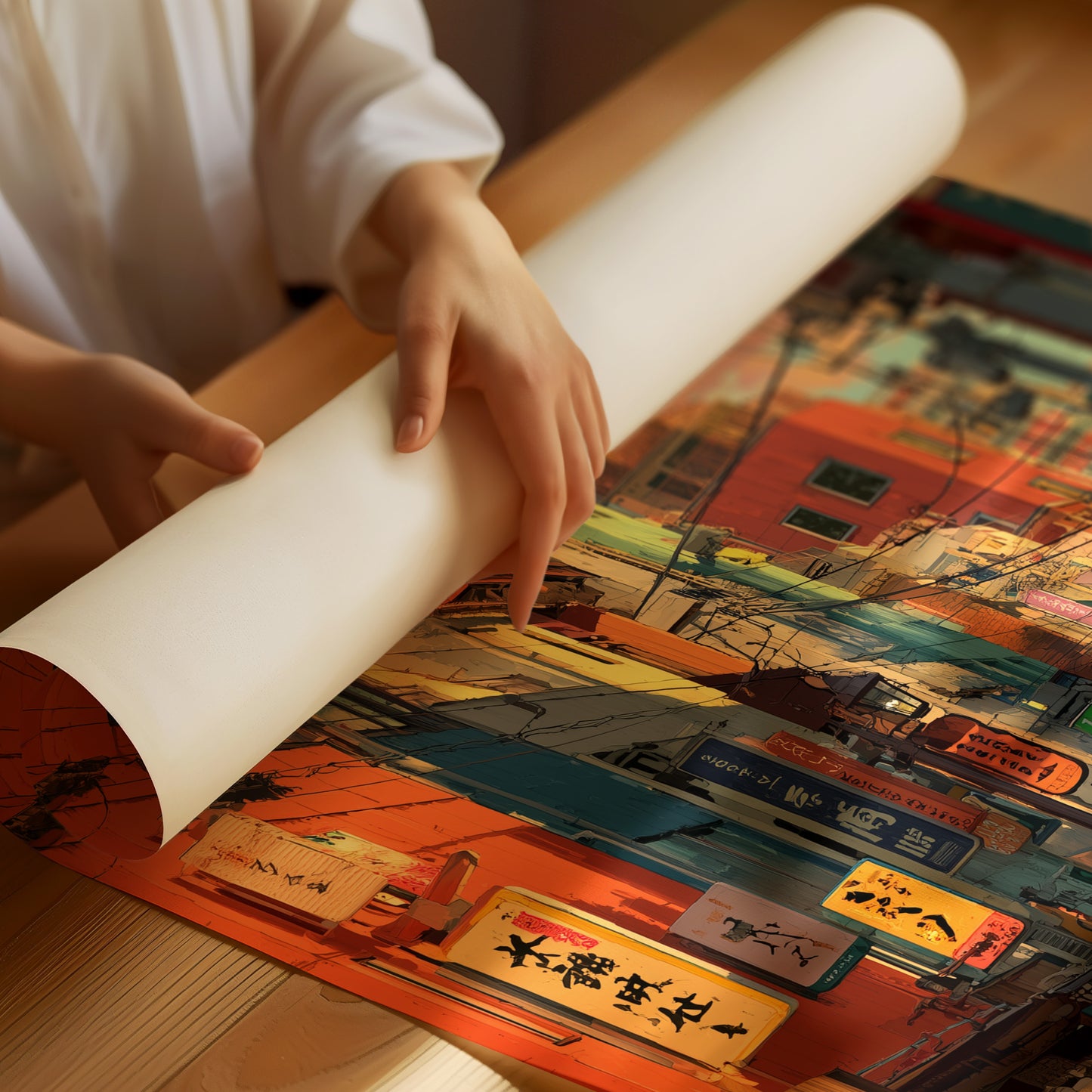 Tokyo Streets Glow At Dusk