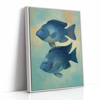 Sapphire Duet Glides Through Mist