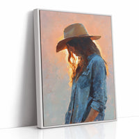 Sunset Glow On Denim Blue