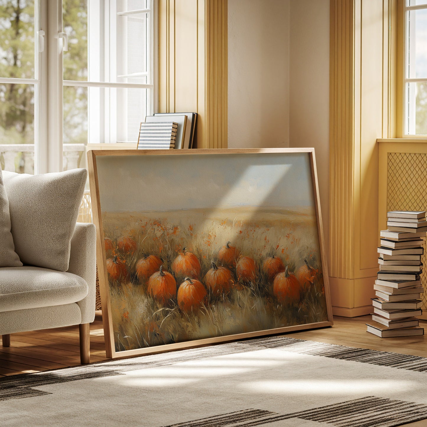 Autumn's Treasures Rest In Golden Fields